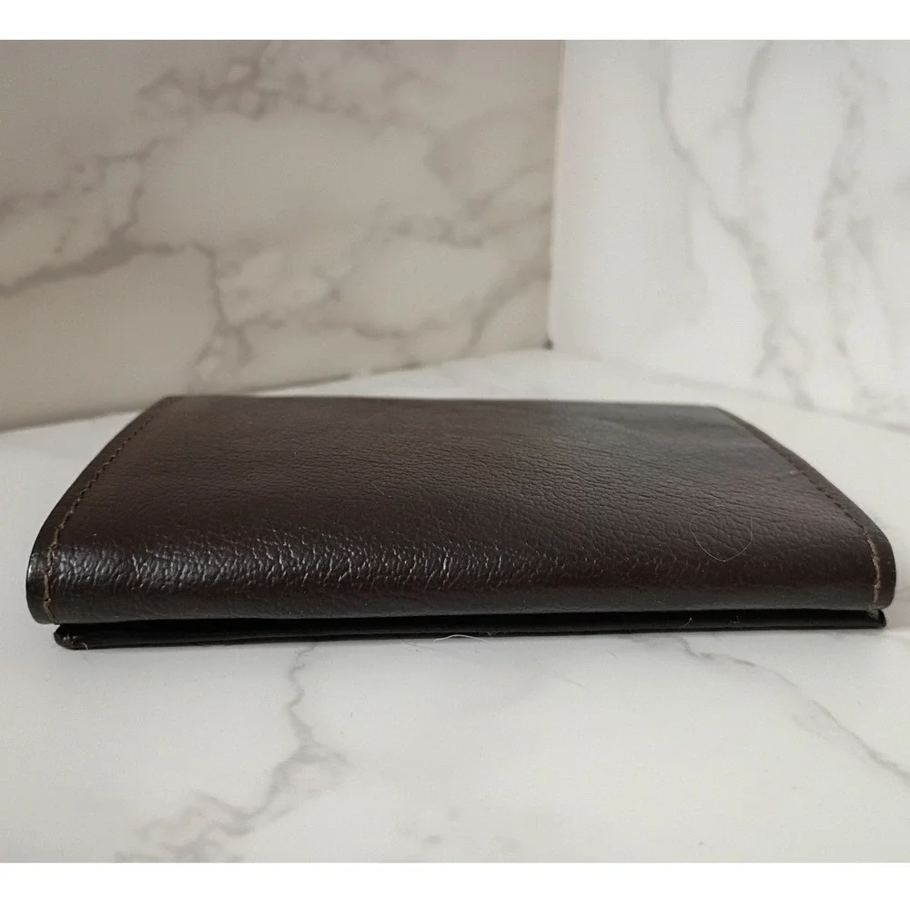 MUNDI Brown Leather Trifold Men's Wallet - NWOT